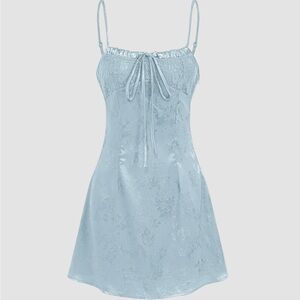 Floral Jacquard Lace Corset Mini Dress